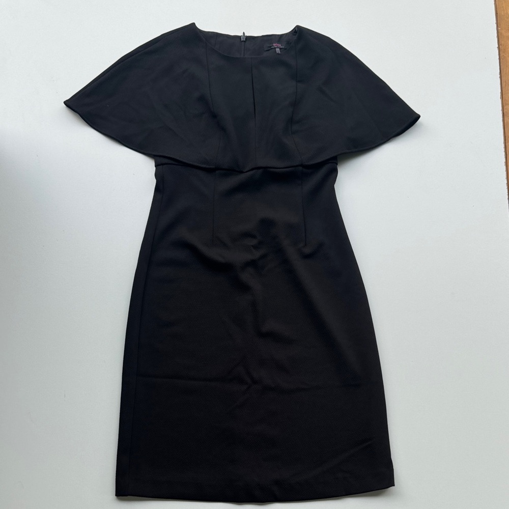 Trina Turk Black CapeDress